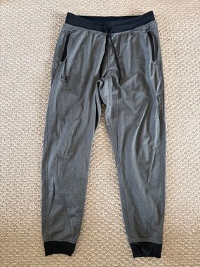 Under Armour Gray & Black Tech Jogger Sweatpants
